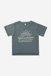 Rylee + Cru Raw Edge Tee - Indigo