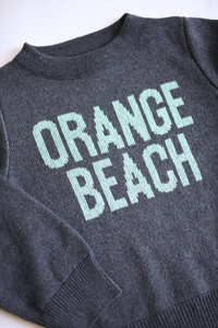 Orange Beach Crewneck Sweater -  Jeans/Aqua