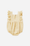 Quincy Mae Naomi Romper - Lemon