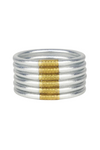 BuDhaGirl All Weather Bangles Set of 6 - Silver