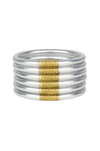 BuDhaGirl All Weather Bangles Set of 6 - Silver