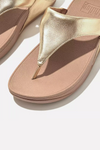 Fit Flop Lulu Leather Slides - Platino