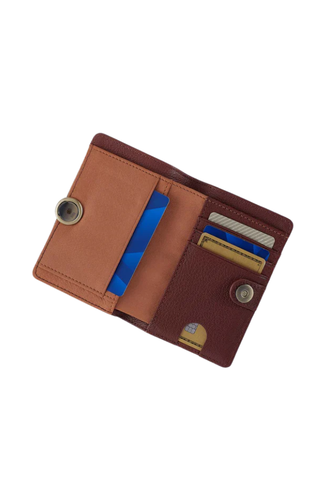Hobo Hutton Small Wallet - Brown Bear