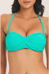 Bleu Twist Bandeau Top - Bora Bleu