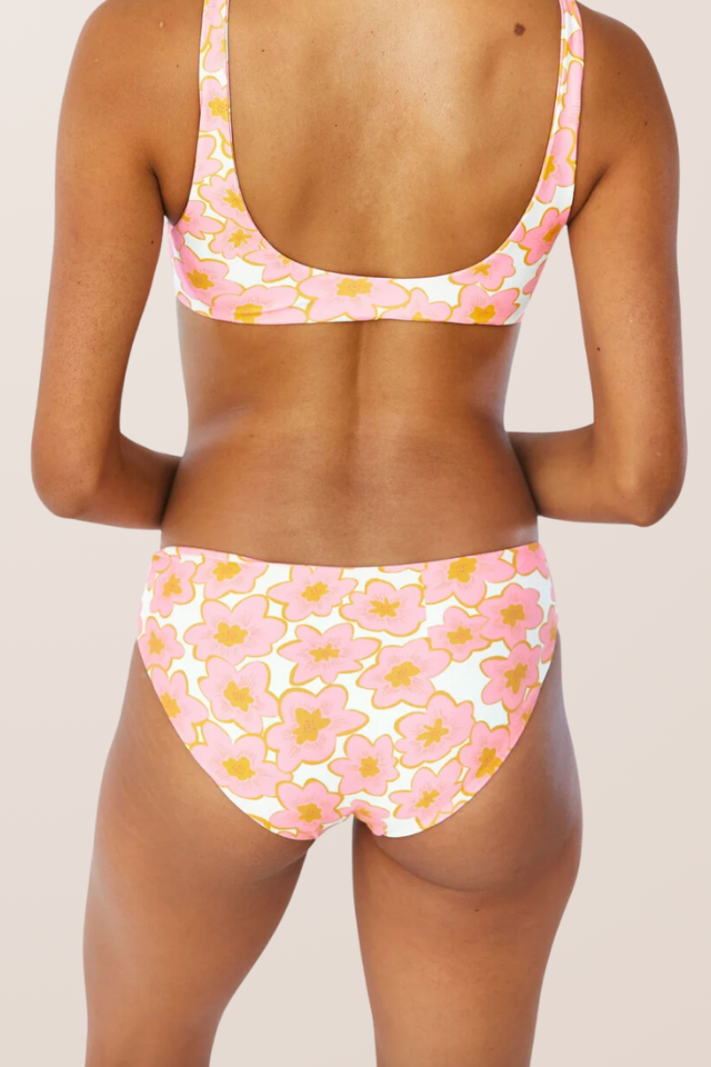 Citrine Swim Jessa Bottom - Coral Floral