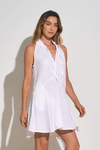 Elan 2 Dress Halter Vneck - White