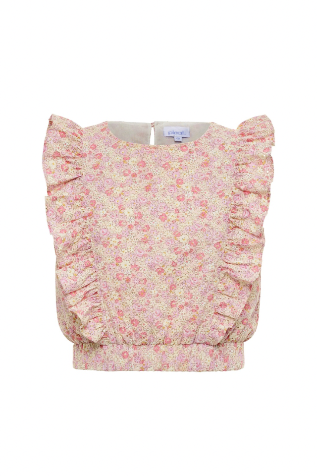 Pleat Rowan Top - Sweet Tart