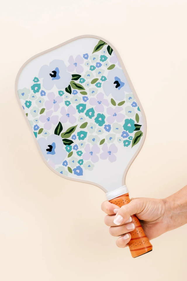 Darling Effect Pickleball Paddle - Lively Floral Periwinkle