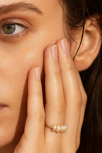 Ellie Vail Allona Pearl Ring - Gold