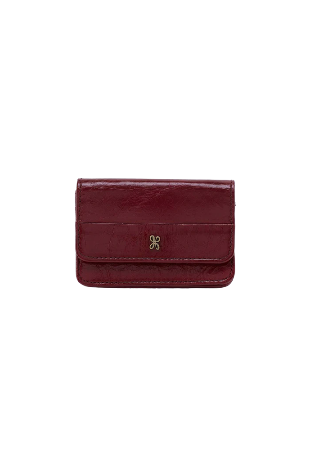 Hobo Jill Flap Card Case - Saddleberry