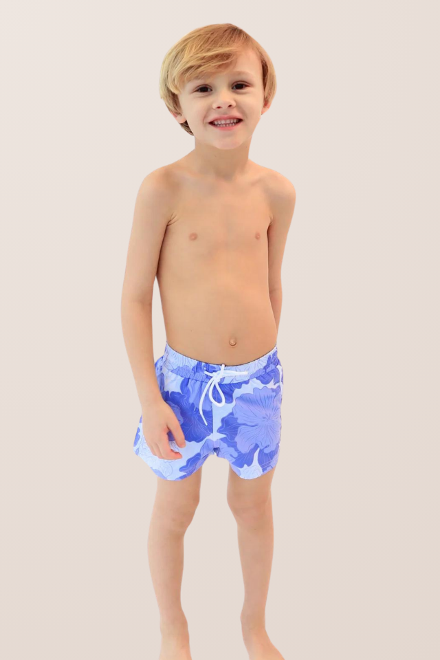 Citrine Swim Cole Boardies - Blue Geo