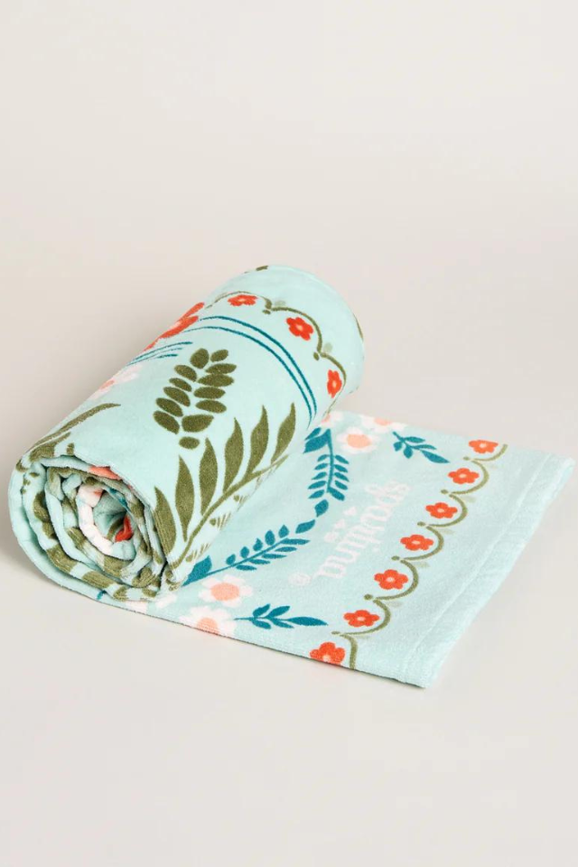 Spartina Beach Towel - Alljoy Landing Palm Tree Light Pastel Green