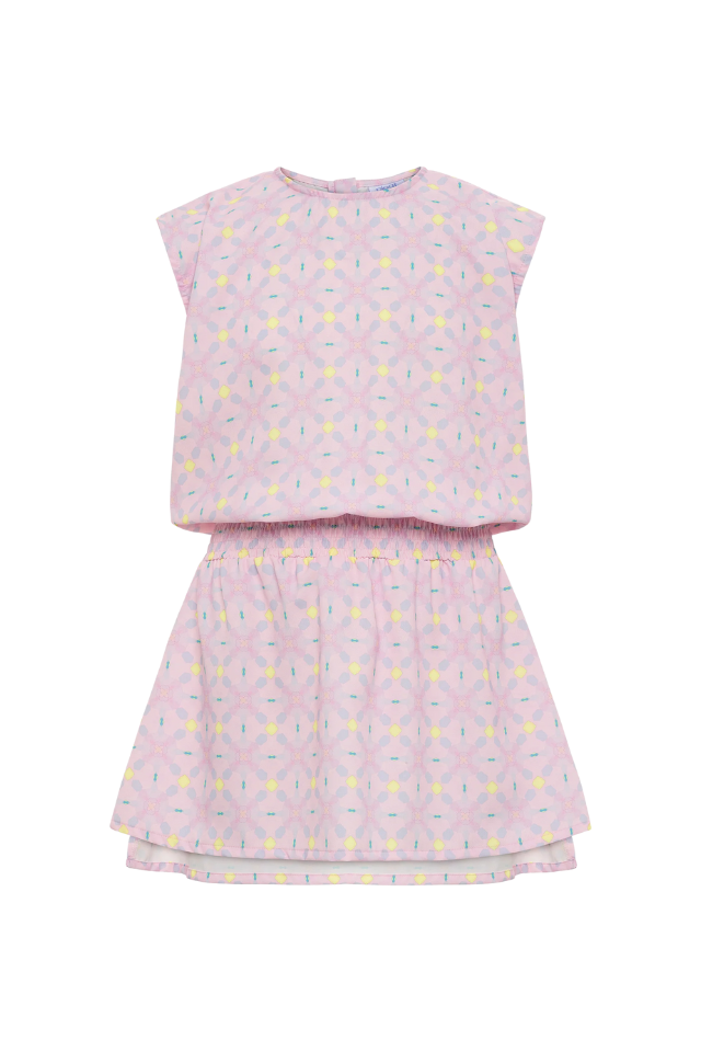 Pleat Josie Dress - Pink Lemonade