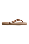 Havaianas Slim Square Logo - Rose Gold