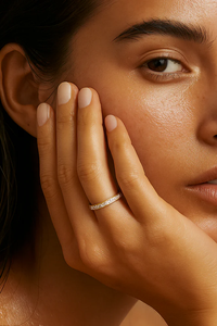 Ellie Vail Velia Dainty Eternity Band Ring - Gold