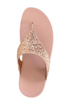 Fit Flop Lulu Multi Tonal Glitter Toe Post Sandal - Nude Rose Mix