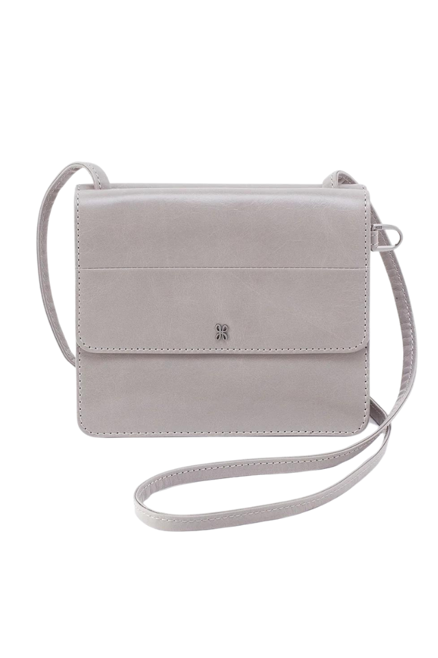 HOBO Jill Wallet Crossbody - Light Grey