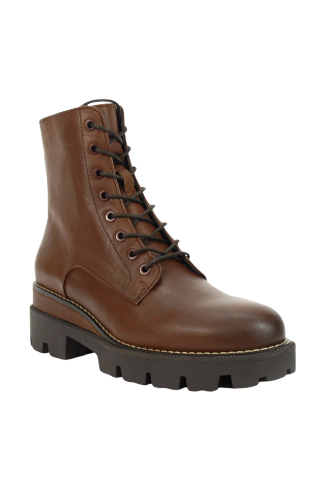 Sam Edelman Garret Combat Boot - Dark Brown