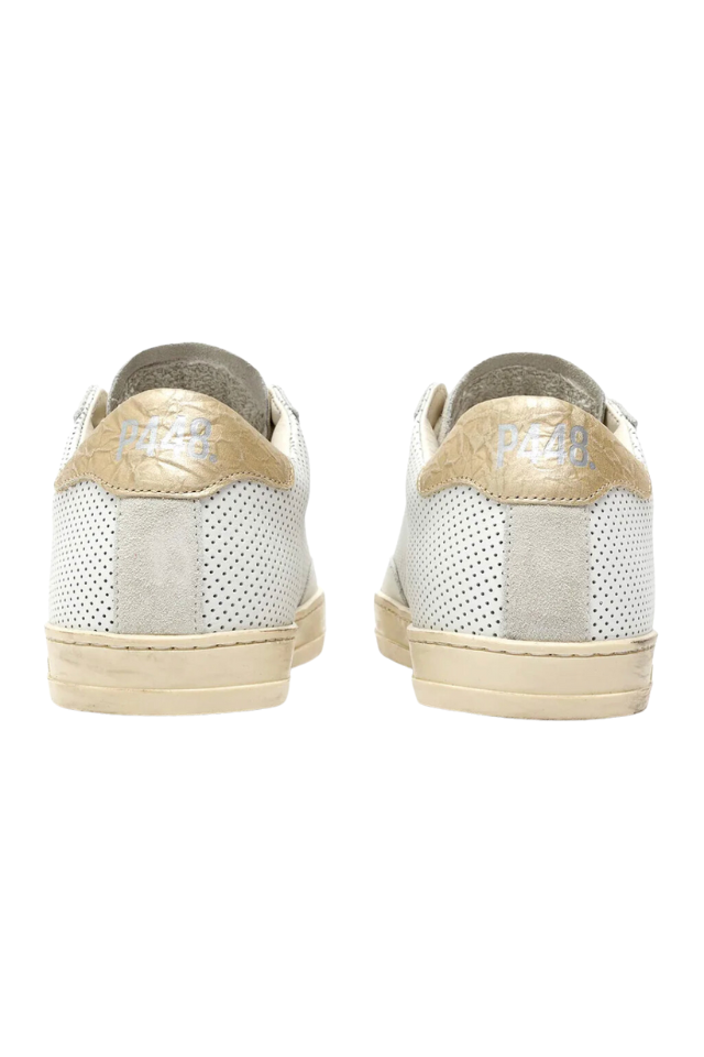 P448 John Sneaker White Perforated
