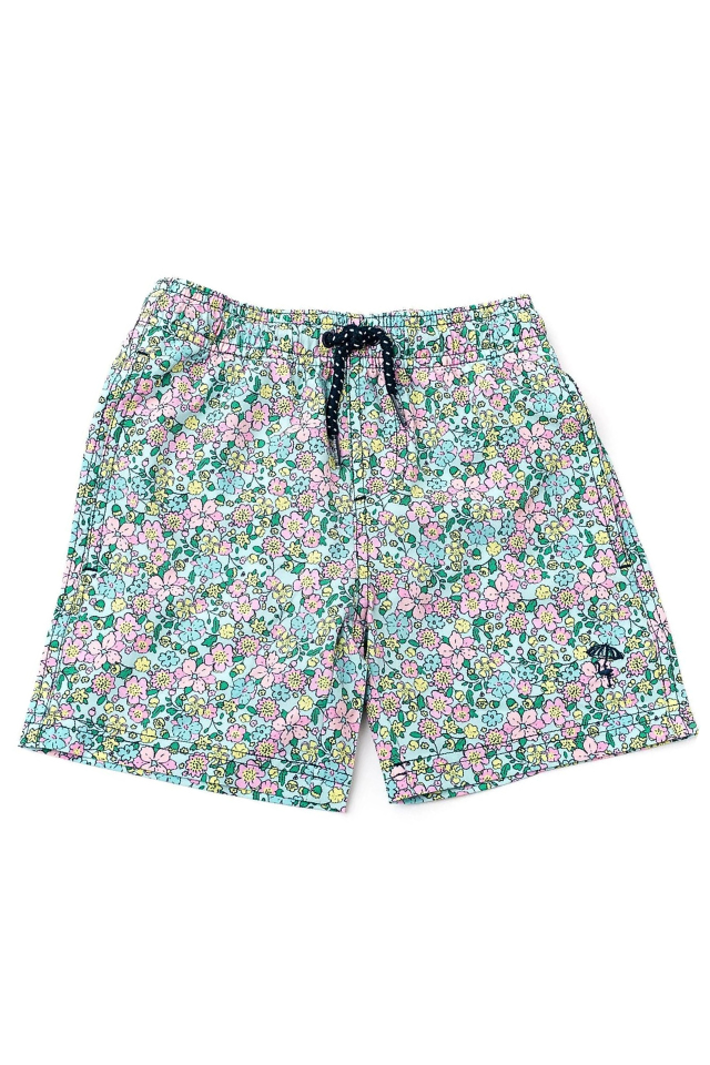 Shade Critters Boys Trunks - Mint Ditsy