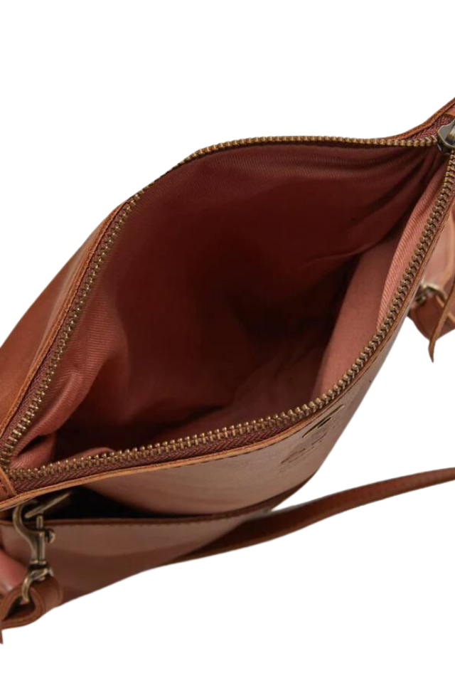 ABLE Emnet Foldover Crossbody Whiskey