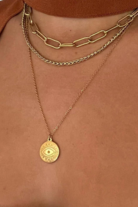 Ellie Vail Carla Paper Clip Chain Necklace - Gold