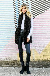 Fabulous Furs Gemma Knitted Vest - Whiskey