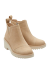 TOMS Maude Oatmeal Suede Wedge Boot - Oatmeal Suede