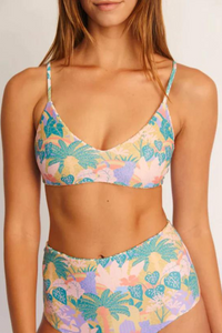 Citrine Swim Stella Top - Light Olive Jungle