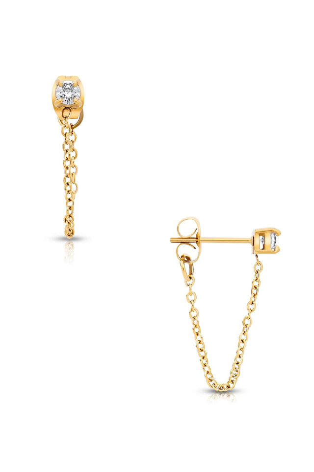 Ellie Vail Sloane Chain Stud Earring