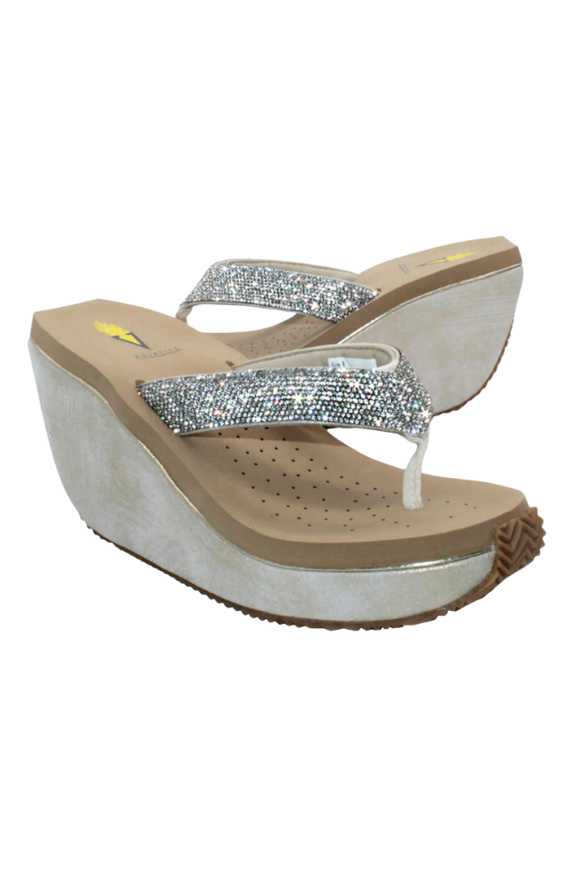 Volatile Glimpse Wedge Sandal - Champagne