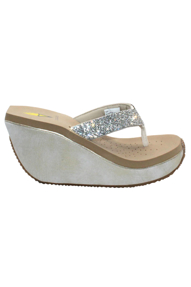 Volatile Glimpse Wedge Sandal - Champagne