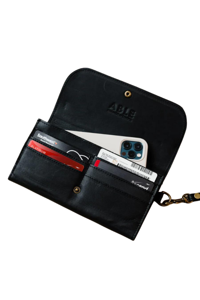 ABLE Mare Phone Wallet - Black