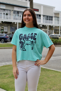 Dolphins Game Day Crop Tee