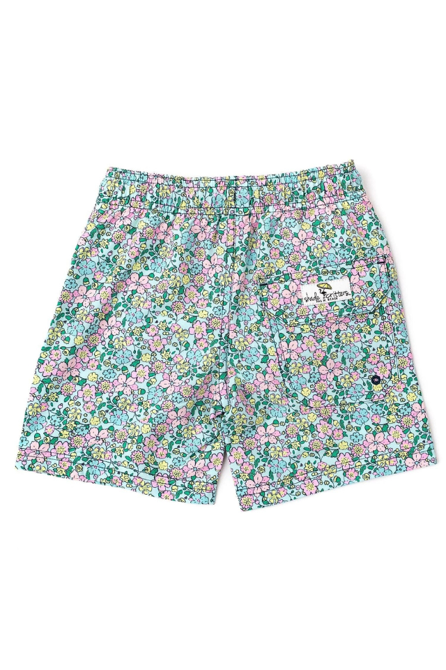 Shade Critters Boys Trunks - Mint Ditsy