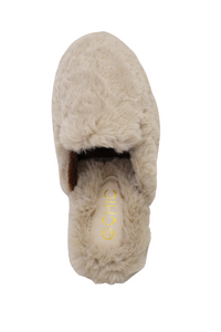 Two's Company Soft as Mink Slipper - Taupe