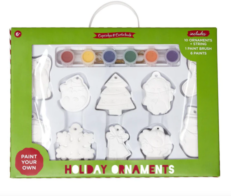 Paint Your Own Holiday Ornaments Gift Set