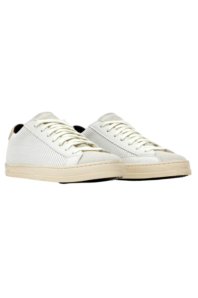 P448 John Sneaker - White/Perforated