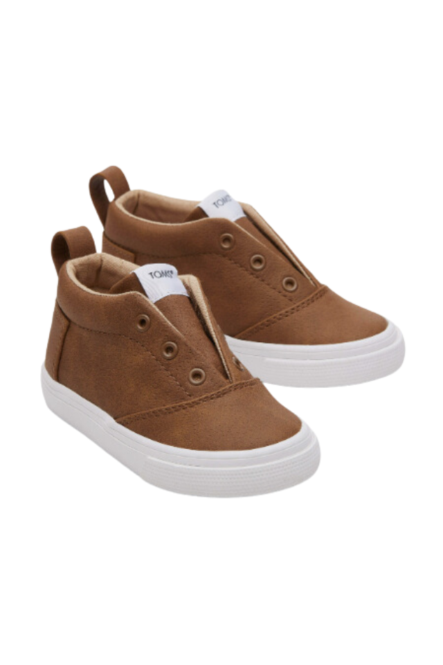 TOMS Tiny Fenix Microsuede Sneaker - Toffee