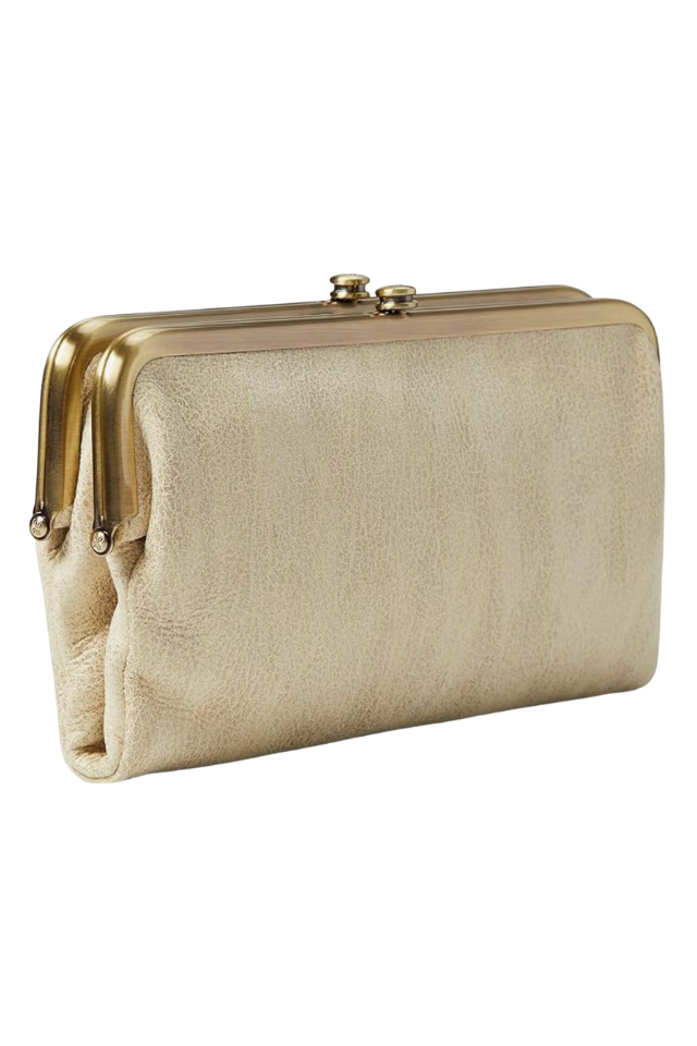 HOBO Lauren Clutch Wallet - Metallic Gold