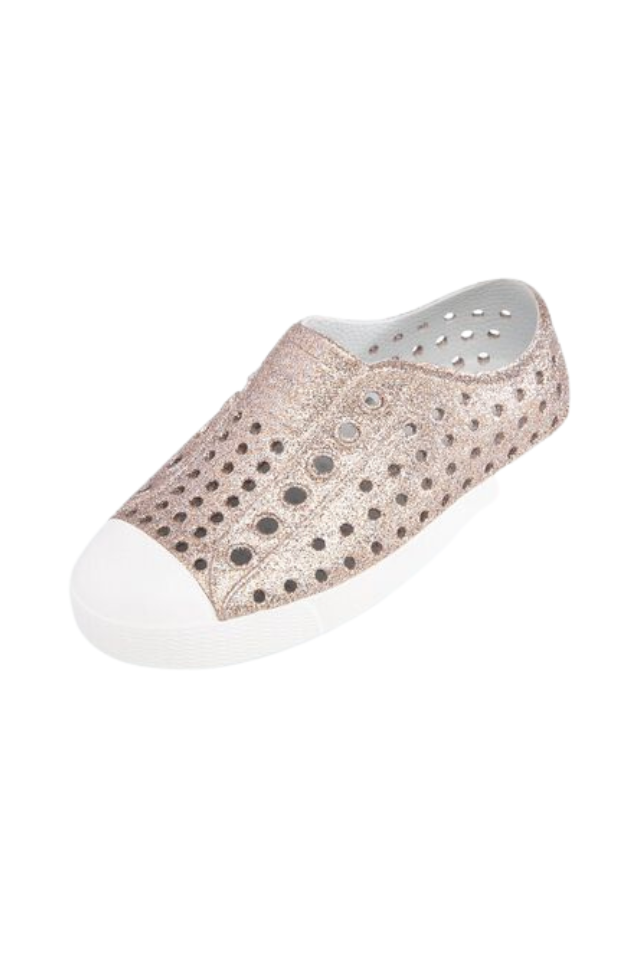 Native Jefferson Bling Kids - Metal Bling/Shell White