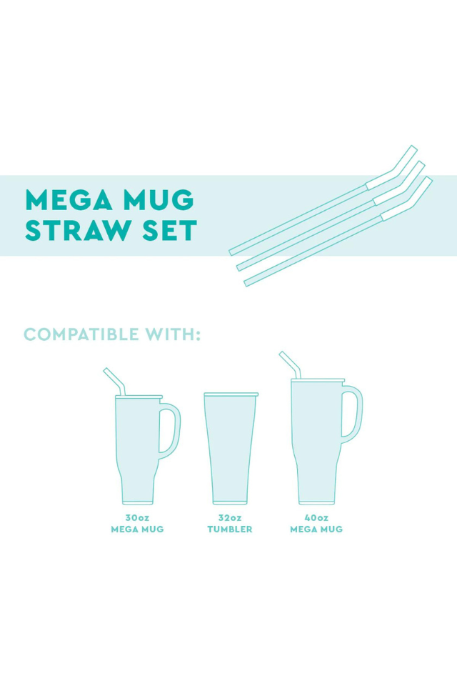 Swig Reusable Straw Set Mega Mug 24'