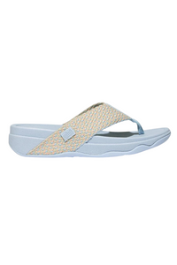 Fit Flop Surfa Multi Tone Webbing Toe Post Sandals - Skywash Blue