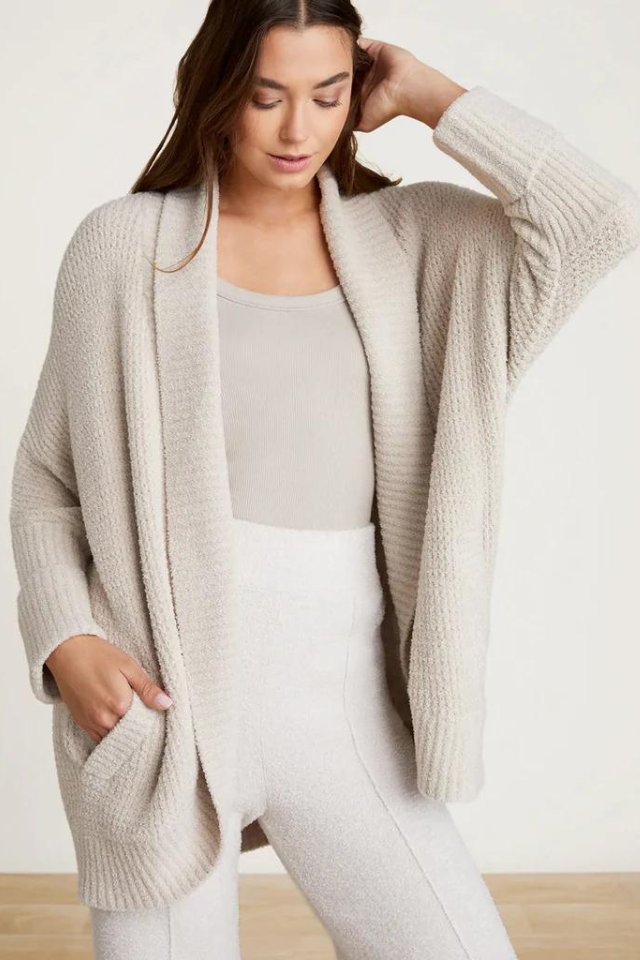 Barefoot Dreams CCUL Cocoon Long Cardi - Sand Dune