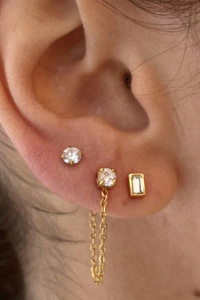 Ellie Vail Sloane Chain Stud Earring