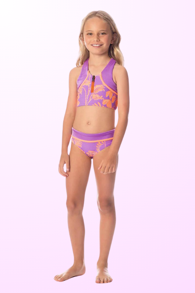 Maaji Girls Poly Purpura Bikini - Lilac Ferns