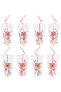 Packed Party Say Cheers Reusable Confetti Hydration Pouch