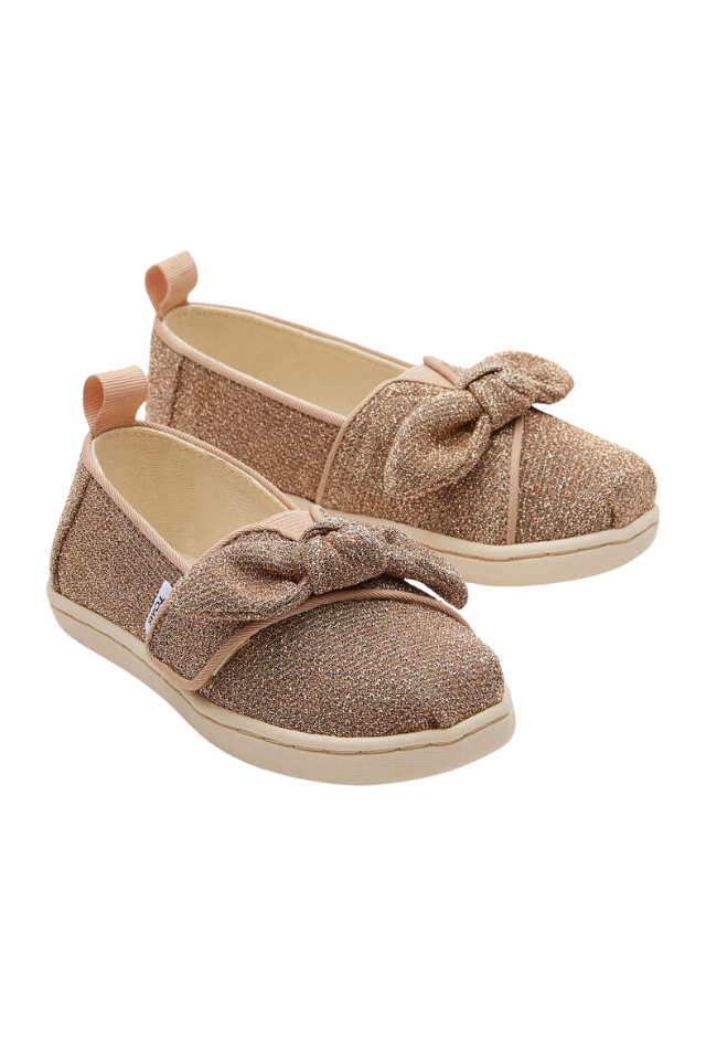 TOMS Tiny Alpargata - Gold Sparkle