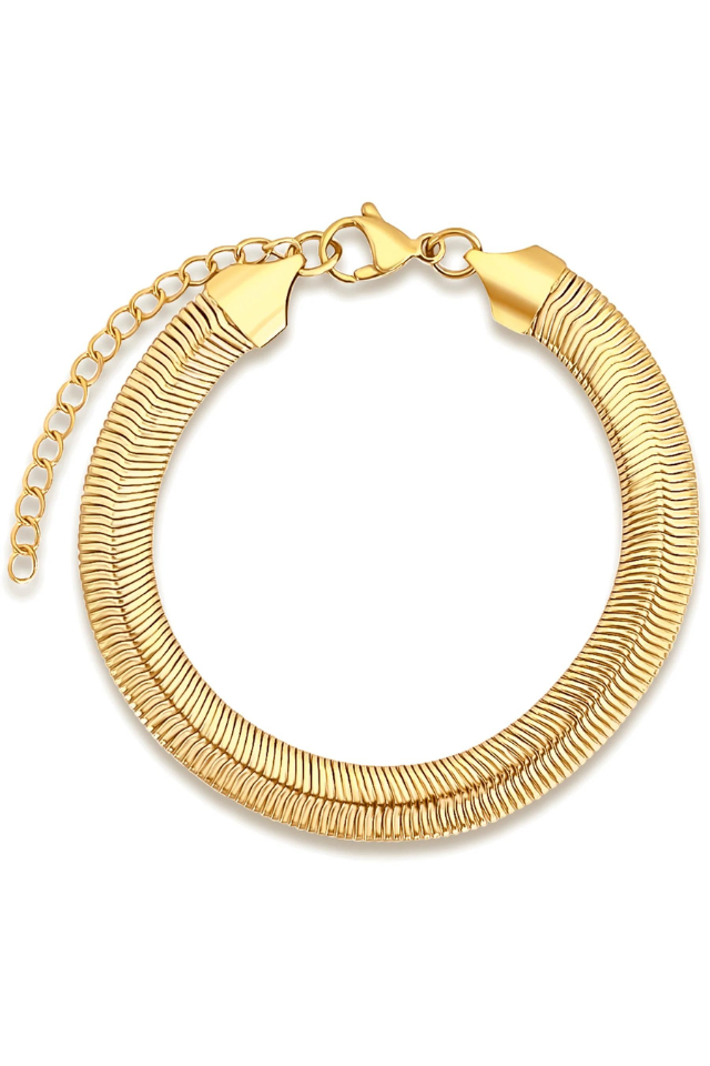 Ellie Vail Reggie Snake Chain Bracelet - Gold