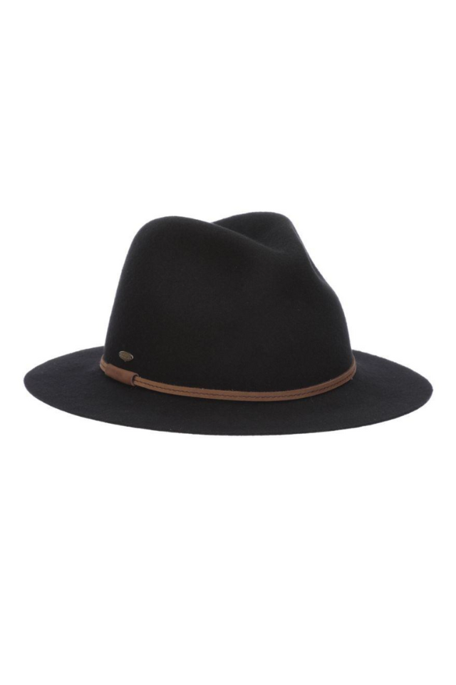 Dorfman Mystery Wool Felt Hat - Black